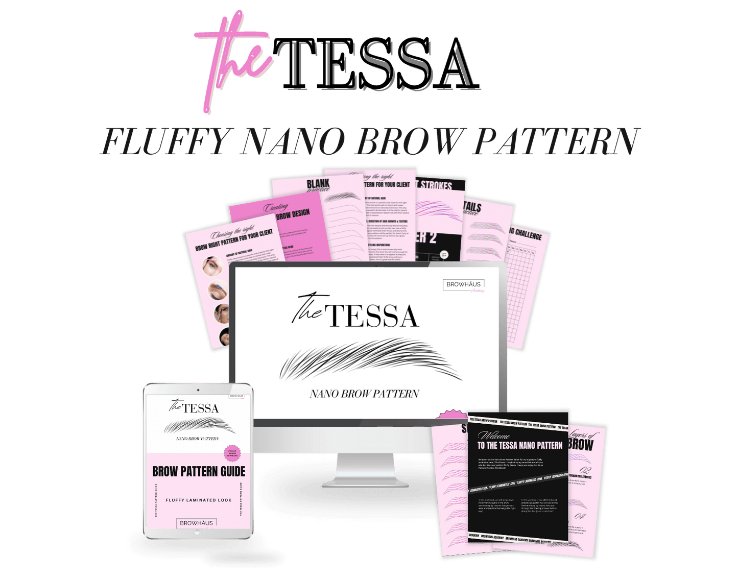 The Tessa Fluffy Nano Brow Design Workbook